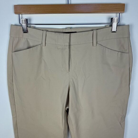 Theory Khaki Pants Trousers Workwear Career Office Slim Leg women’s size 8 - Picture 4 of 12